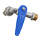 DN15 DN25 1 pollice BSP filettatura maschio nichelato manico in alluminio blu rubinetto in ottone