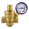 Regolatore DN20 BSP 3/4 '' Regolatore di pressione dell'acqua in ottone PN 1.6 Valvola di riduzione della pressione regolabile con manometro