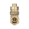 Valvola a saracinesca chiudibile a chiave in ottone DN15 da 15 mm idraulica a forma di T TMOK con chiave