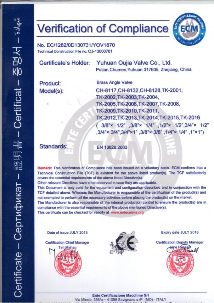migliore certificazione del CE di prezzi della valvola di sicurezza di limitazione della pressione TMOK di alta qualità d'ottone del prodotto fatta in Cina